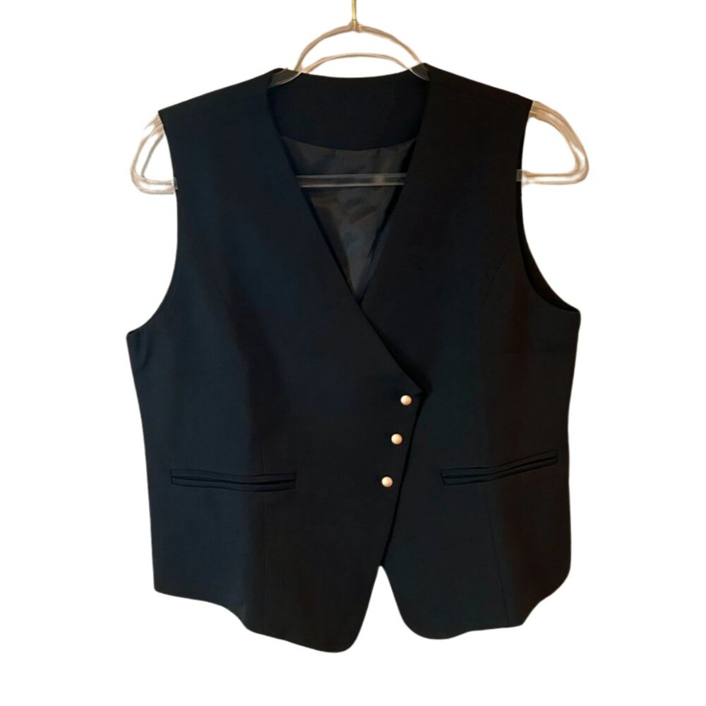 NWT Black Tailored Vest – Size M